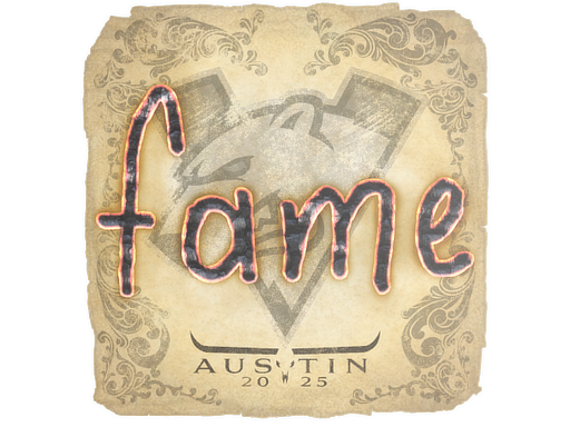 Sticker | fame | Austin 2025