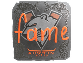 Наклейка | fame (металлическая) | Остин-2025