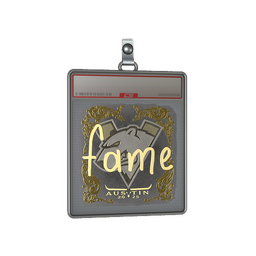Sticker Slab | fame (Gold) | Austin 2025