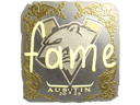 Sticker | fame (Gold) | Austin 2025