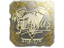 Sticker | FL4MUS (Gold) | Austin 2025