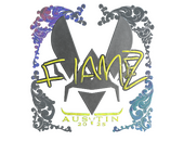 Наклейка | FlameZ (голографическая) | Остин-2025