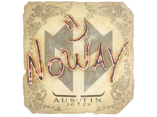 Sticker | noway | Austin 2025