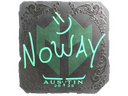 Sticker | noway (Foil) | Austin 2025