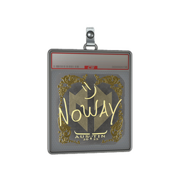 Sticker Slab | noway (Gold) | Austin 2025