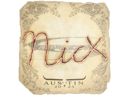 Sticker | nicx | Austin 2025