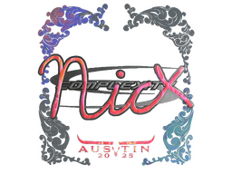 Sticker | nicx (Holo) | Austin 2025