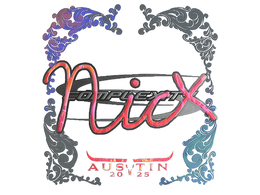 Sticker | nicx (Holo) | Austin 2025
