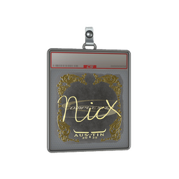 Sticker Slab | nicx (Gold) | Austin 2025
