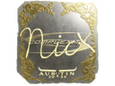 Sticker | nicx (Gold) | Austin 2025