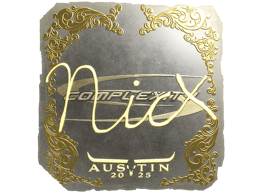 Sticker | nicx (Gold) | Austin 2025