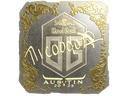 Sticker | nicoodoz (Gold) | Austin 2025