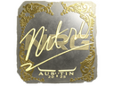 Sticker | nitr0 (Gold) | Austin 2025