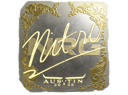 Sticker | nitr0 (Gold) | Austin 2025