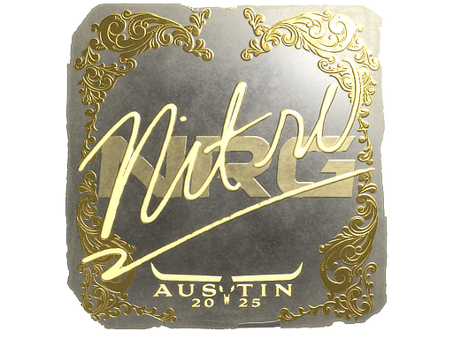 Sticker | nitr0 (Gold) | Austin 2025