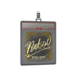 Sticker Slab | nitr0 (Gold) | Austin 2025