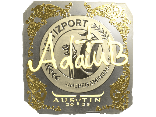 Sticker | adamb (Gold) | Austin 2025
