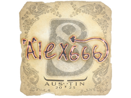 Sticker | alex666 | Austin 2025