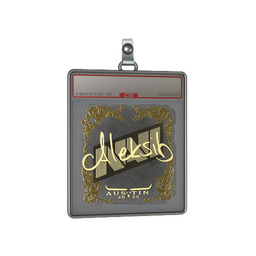 Sticker Slab | Aleksib (Gold) | Austin 2025