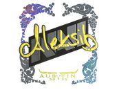 Наклейка | Aleksib (голографическая) | Остин-2025