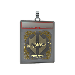 Sticker Slab | chayJESUS (Gold) | Austin 2025