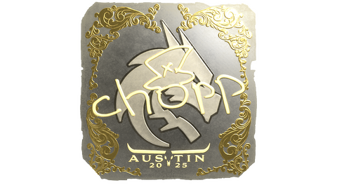 Sticker | chopper (Gold) | Austin 2025