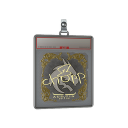 Sticker Slab | chopper (Gold) | Austin 2025