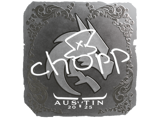 Sticker | chopper (Foil) | Austin 2025