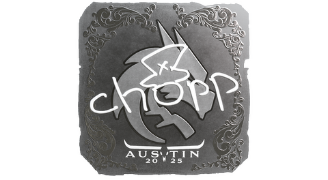 Sticker | chopper (Foil) | Austin 2025