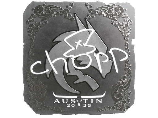 Sticker | chopper (Foil) | Austin 2025