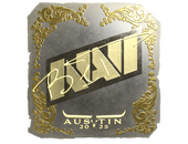 Наклейка | b1t (золотая) | Остин-2025