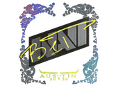 Наклейка | b1t (голографическая) | Остин-2025