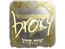 Sticker | broky (Gold) | Austin 2025