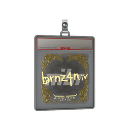 Sticker Slab | brnz4n (Gold) | Austin 2025