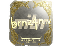 Sticker | brnz4n (Gold) | Austin 2025