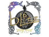 Наклейка | bLitz (голографическая) | Остин-2025