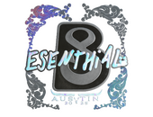 Наклейка | esenthial (голографическая) | Остин-2025