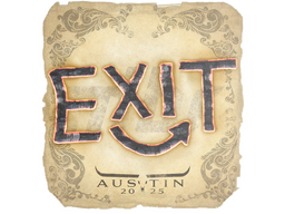 Sticker | exit | Austin 2025