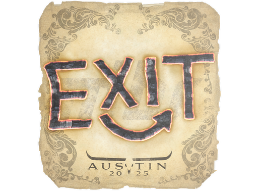 Sticker | exit | Austin 2025