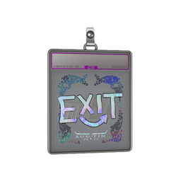 Sticker Slab | exit (Holo) | Austin 2025