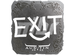 Sticker | exit (Foil) | Austin 2025