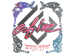 Sticker | efire (Holo) | Austin 2025