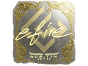 Sticker | efire (Gold) | Austin 2025