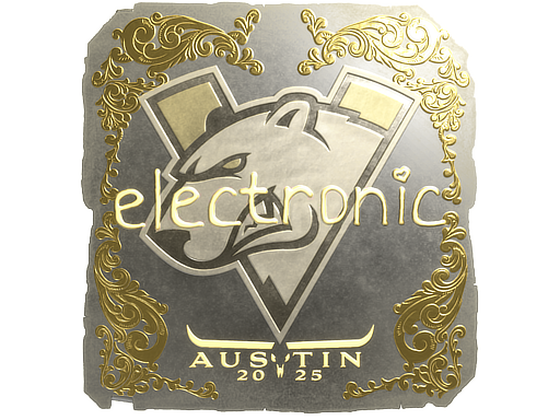 Sticker | electronic (Gold) | Austin 2025