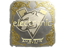 Sticker | electronic (Gold) | Austin 2025