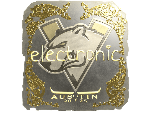 Sticker | electronic (Gold) | Austin 2025