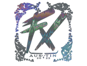 Наклейка | Fluxo (голографическая) | Остин-2025