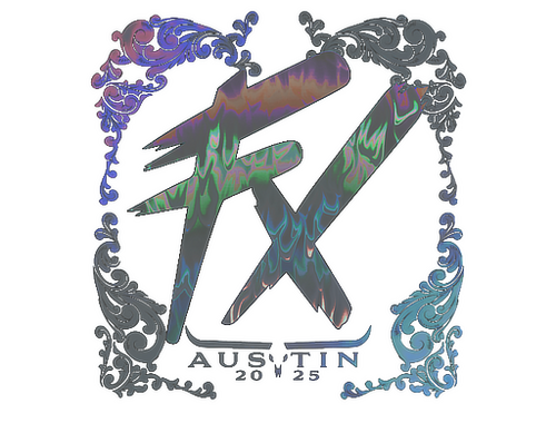 Наклейка | Fluxo (голографическая) | Остин-2025