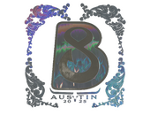 Наклейка | B8 (голографическая) | Остин-2025