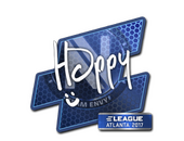 Наклейка | Happy | Атланта-2017